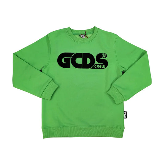 FELPA GCDS CREW FLUO VERDE (6721870626949)