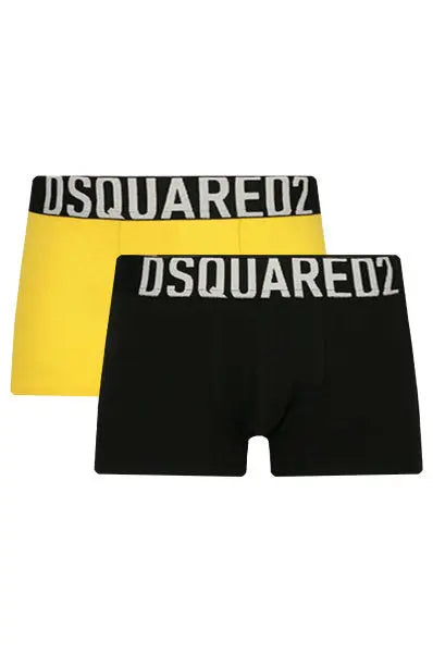 MUTANDE DSQUARED2 BIPACK GIALLO/NERO (6720714408069)